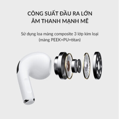 Tai nghe Bluetooth BAGI PRO 1 tăng cường bass cao cấp.